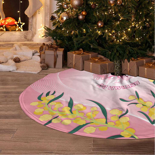 Galah Australia Day Tree Skirt 26th January Golden Wattle Pink Color - Aussie Hoodie