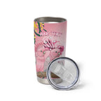 Personalised Galah Australia Day Tumbler Cup 26th January Golden Wattle Pink Color - Aussie Hoodie