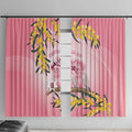 Galah Australia Day Window Curtain 26th January Golden Wattle Pink Color - Aussie Hoodie