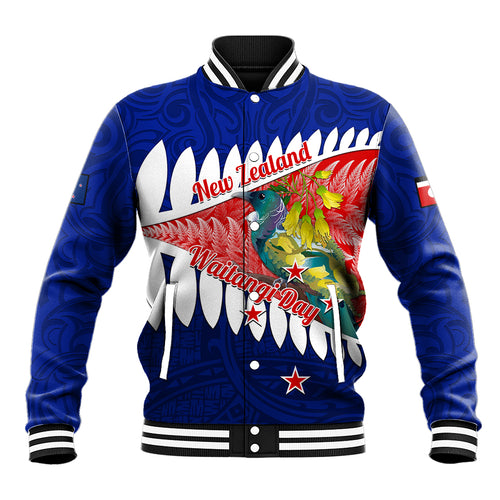 new-zealand-waitangi-day-baseball-jacket-nz-maori-tui-bird-with-kowhai-flowers