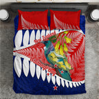 new-zealand-waitangi-day-bedding-set-nz-maori-tui-bird-with-kowhai-flowers