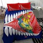 new-zealand-waitangi-day-bedding-set-nz-maori-tui-bird-with-kowhai-flowers