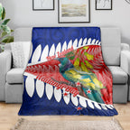 new-zealand-waitangi-day-blanket-nz-maori-tui-bird-with-kowhai-flowers