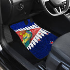 new-zealand-waitangi-day-car-mats-nz-maori-tui-bird-with-kowhai-flowers