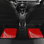 new-zealand-waitangi-day-car-mats-nz-maori-tui-bird-with-kowhai-flowers