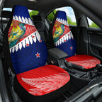 new-zealand-waitangi-day-car-seat-cover-nz-maori-tui-bird-with-kowhai-flowers