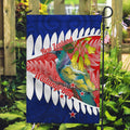 new-zealand-waitangi-day-garden-flag-nz-maori-tui-bird-with-kowhai-flowers