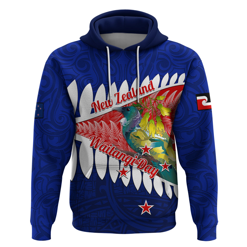 new-zealand-waitangi-day-hoodie-nz-maori-tui-bird-with-kowhai-flowers