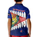 new-zealand-waitangi-day-kid-polo-shirt-nz-maori-tui-bird-with-kowhai-flowers