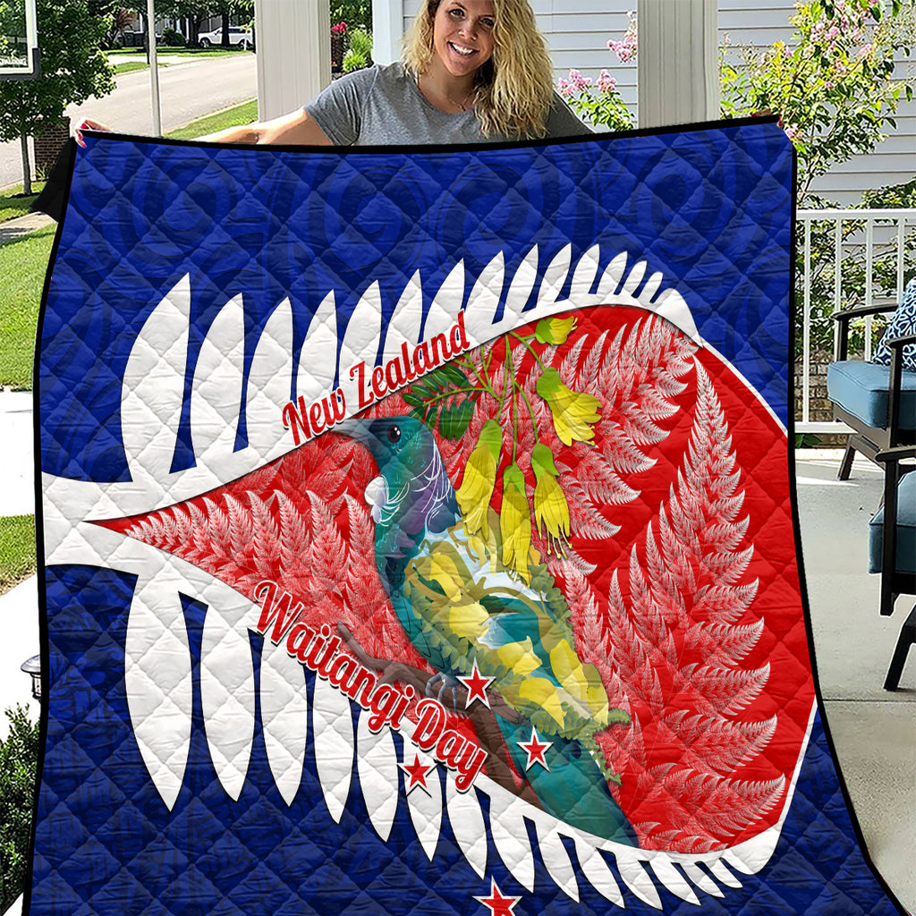 new-zealand-waitangi-day-quilt-nz-maori-tui-bird-with-kowhai-flowers