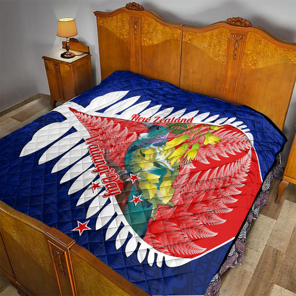 new-zealand-waitangi-day-quilt-nz-maori-tui-bird-with-kowhai-flowers