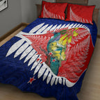 new-zealand-waitangi-day-quilt-bed-set-nz-maori-tui-bird-with-kowhai-flowers