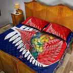 new-zealand-waitangi-day-quilt-bed-set-nz-maori-tui-bird-with-kowhai-flowers