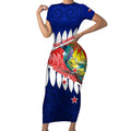 new-zealand-waitangi-day-short-sleeve-bodycon-dress-nz-maori-tui-bird-with-kowhai-flowers