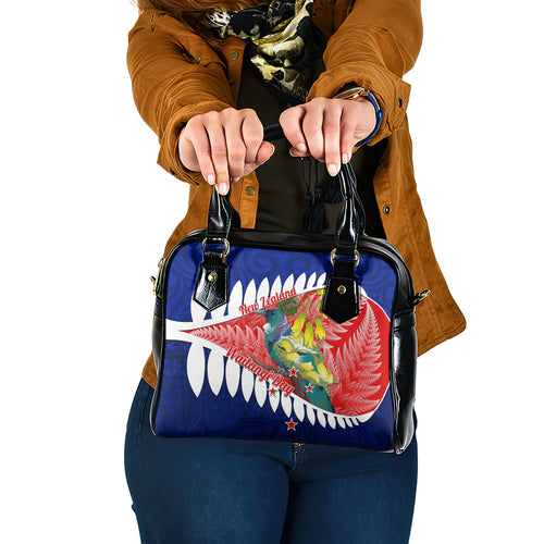 new-zealand-waitangi-day-shoulder-handbag-nz-maori-tui-bird-with-kowhai-flowers