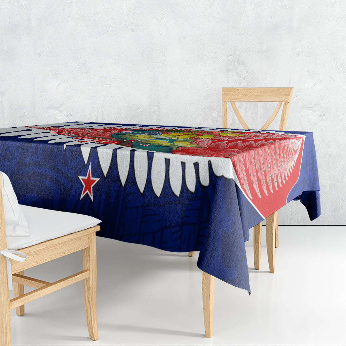 new-zealand-waitangi-day-tablecloth-nz-maori-tui-bird-with-kowhai-flowers