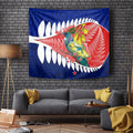 new-zealand-waitangi-day-tapestry-nz-maori-tui-bird-with-kowhai-flowers