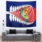 new-zealand-waitangi-day-tapestry-nz-maori-tui-bird-with-kowhai-flowers