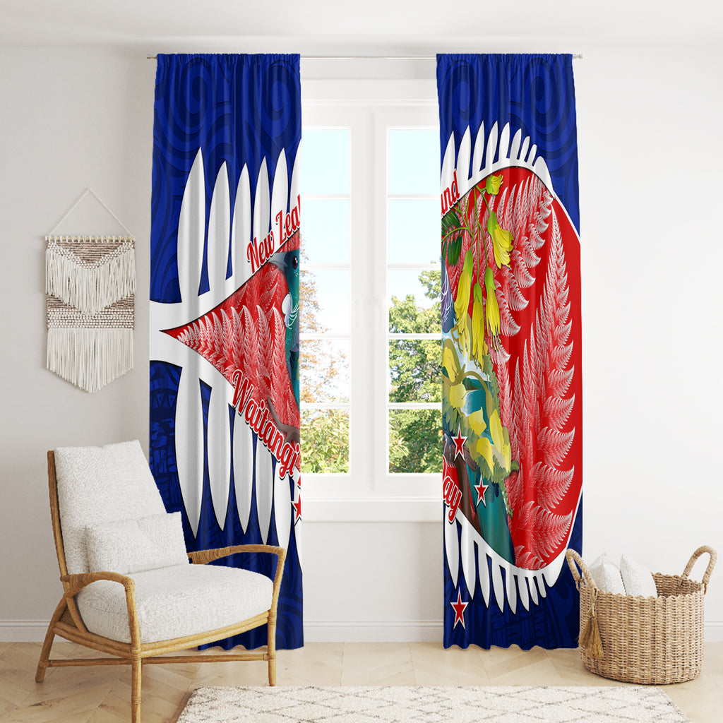 new-zealand-waitangi-day-window-curtain-nz-maori-tui-bird-with-kowhai-flowers