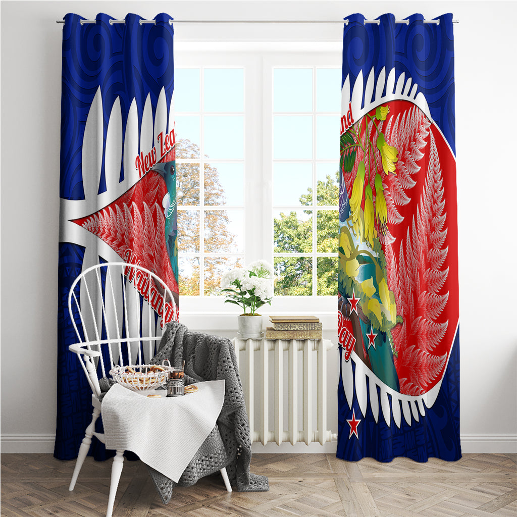 new-zealand-waitangi-day-window-curtain-nz-maori-tui-bird-with-kowhai-flowers