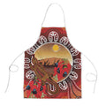 Indigenous Goanna Australia Apron Aussie Uluru Ayers Rock Sturt's Desert Pea