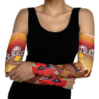 Indigenous Goanna Australia Arm Sleeves Aussie Uluru Ayers Rock Sturt's Desert Pea