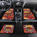Indigenous Goanna Australia Car Mats Aussie Uluru Ayers Rock Sturt's Desert Pea