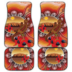 Indigenous Goanna Australia Car Mats Aussie Uluru Ayers Rock Sturt's Desert Pea