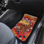 Indigenous Goanna Australia Car Mats Aussie Uluru Ayers Rock Sturt's Desert Pea