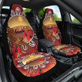 Indigenous Goanna Australia Car Seat Cover Aussie Uluru Ayers Rock Sturt's Desert Pea