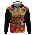 Indigenous Goanna Australia Hoodie Aussie Uluru Ayers Rock Sturt's Desert Pea