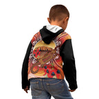 Indigenous Goanna Australia Kid Hoodie Aussie Uluru Ayers Rock Sturt's Desert Pea
