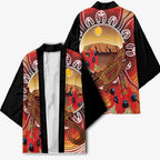 Indigenous Goanna Australia Kimono Aussie Uluru Ayers Rock Sturt's Desert Pea