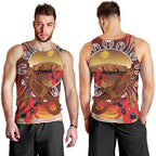 Indigenous Goanna Australia Men Tank Top Aussie Uluru Ayers Rock Sturt's Desert Pea
