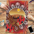 Indigenous Goanna Australia Puzzle Aussie Uluru Ayers Rock Sturt's Desert Pea