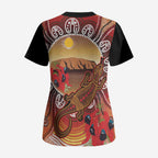 Indigenous Goanna Australia Scrub Top Aussie Uluru Ayers Rock Sturt's Desert Pea