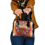 Indigenous Goanna Australia Shoulder Handbag Aussie Uluru Ayers Rock Sturt's Desert Pea