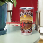 Indigenous Goanna Australia Tumbler Cup Aussie Uluru Ayers Rock Sturt's Desert Pea