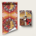 Indigenous Goanna Australia Wrapping Paper Aussie Uluru Ayers Rock Sturt's Desert Pea