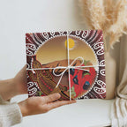 Indigenous Goanna Australia Wrapping Paper Aussie Uluru Ayers Rock Sturt's Desert Pea