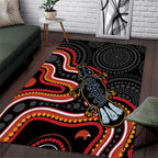 Indigenous Platypus Australia Area Rug Australian Aboriginal Art Proud