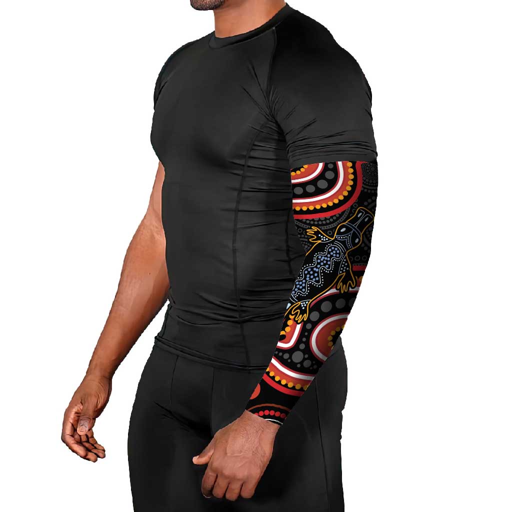Indigenous Platypus Australia Arm Sleeves Australian Aboriginal Art Proud