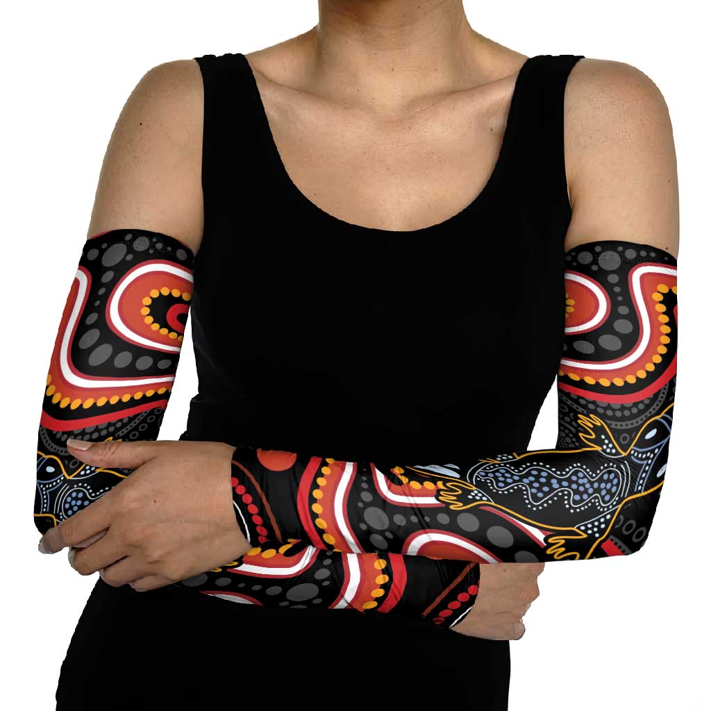 Indigenous Platypus Australia Arm Sleeves Australian Aboriginal Art Proud