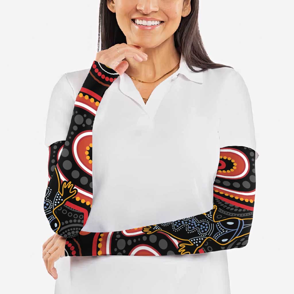 Indigenous Platypus Australia Arm Sleeves Australian Aboriginal Art Proud