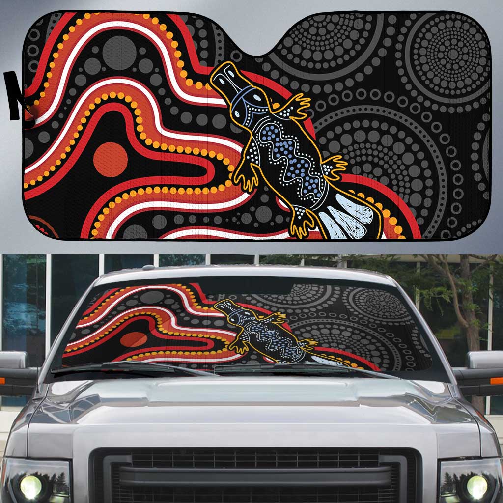Indigenous Platypus Australia Auto Sun Shade Australian Aboriginal Art Proud