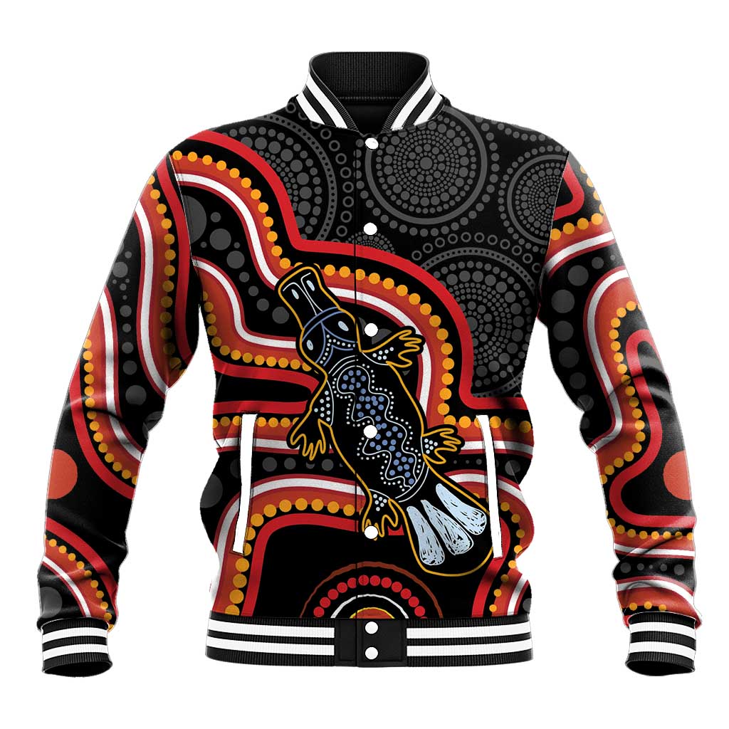 Indigenous Platypus Australia Baseball Jacket Australian Aboriginal Art Proud