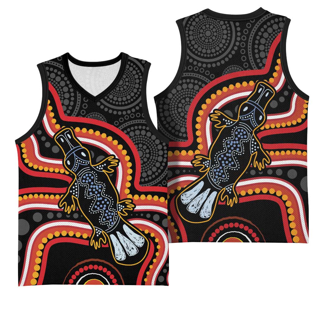 Indigenous Platypus Australia Basketball Jersey Australian Aboriginal Art Proud