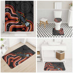 Indigenous Platypus Australia Bathroom Set Australian Aboriginal Art Proud