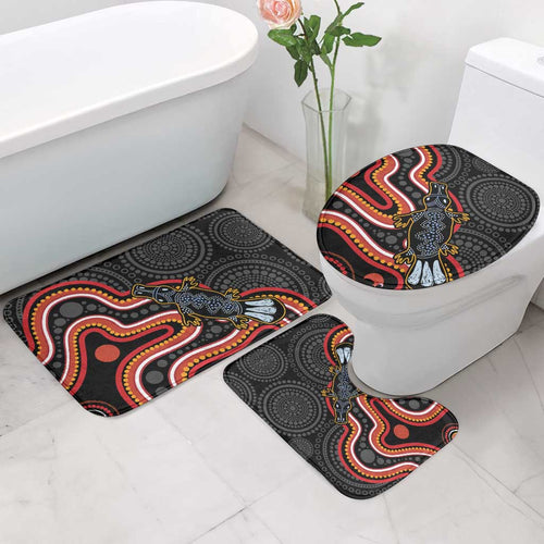 Indigenous Platypus Australia Bathroom Set Australian Aboriginal Art Proud