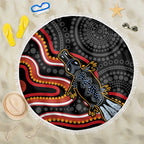 Indigenous Platypus Australia Beach Blanket Australian Aboriginal Art Proud